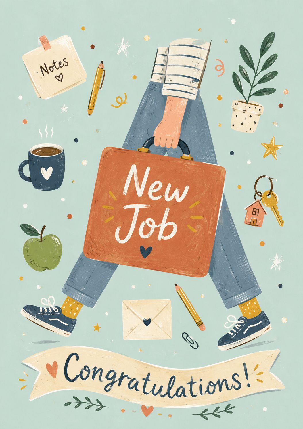 New Job, Congrratulaions! – Tebrik Kartı - zarifceconcept-1