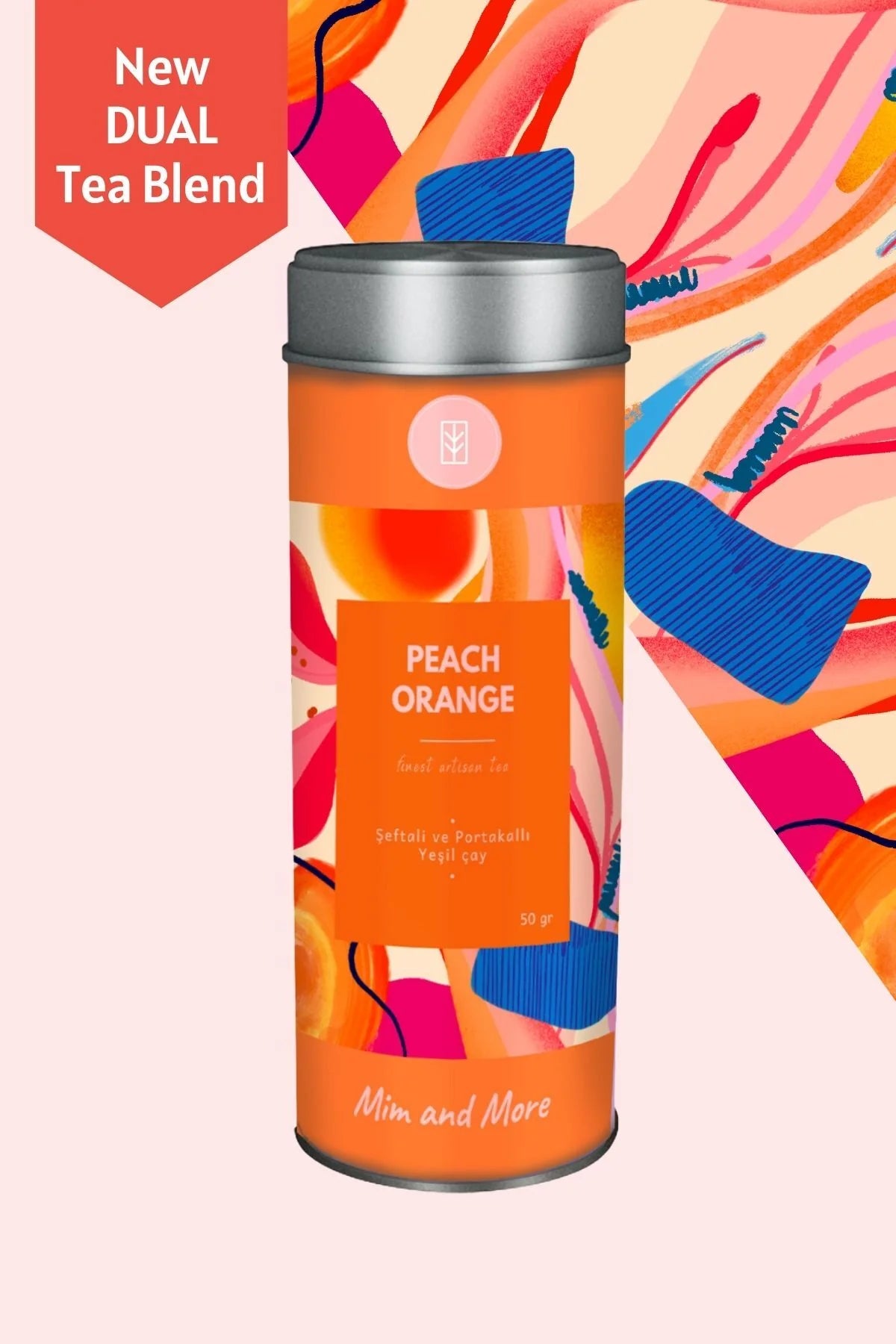 Peach Orange Tea – Şeftali & Portakallı Yeşil Çay (50 g)