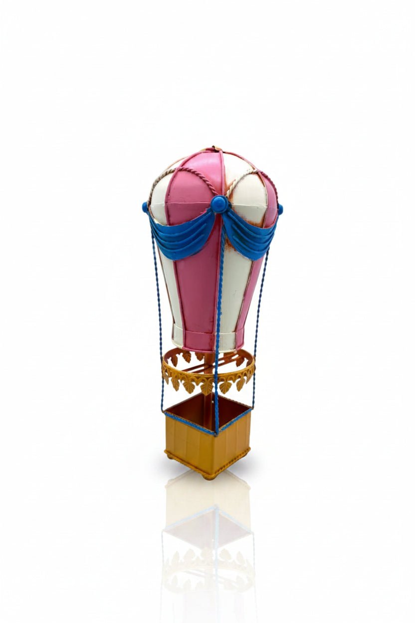 Pembe Metal Uçan Balon – El İşçiliği Dekoratif Tasarım 27 cm - zarifceconcept-1