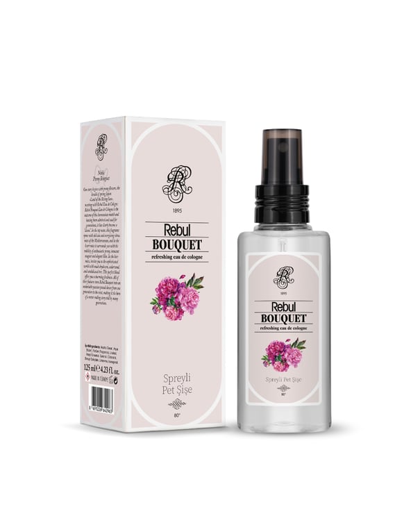 Rebul Bouquet Kolonya 125 ml | Şakayık Esintili Çiçeksi ve Ferah Koku