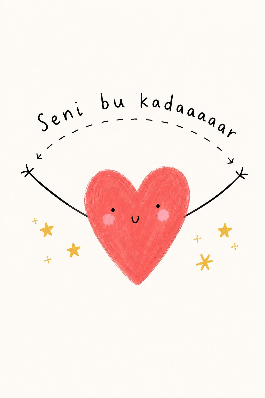 Seni bu kadaaaaar ❤️ - Sevgi Kartı - zarifceconcept-1