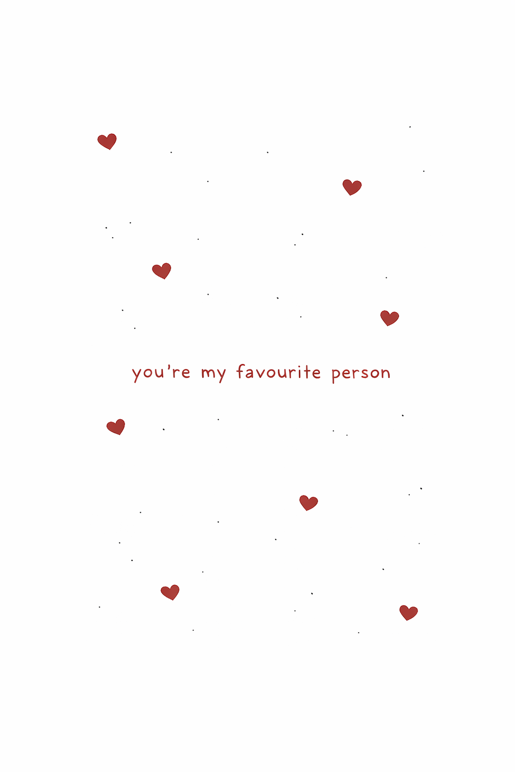 You're my favourite person hediye not kartı