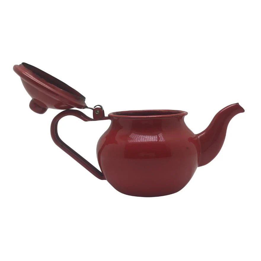 700 cc Orijinal Emaye Kırmızı Demlik