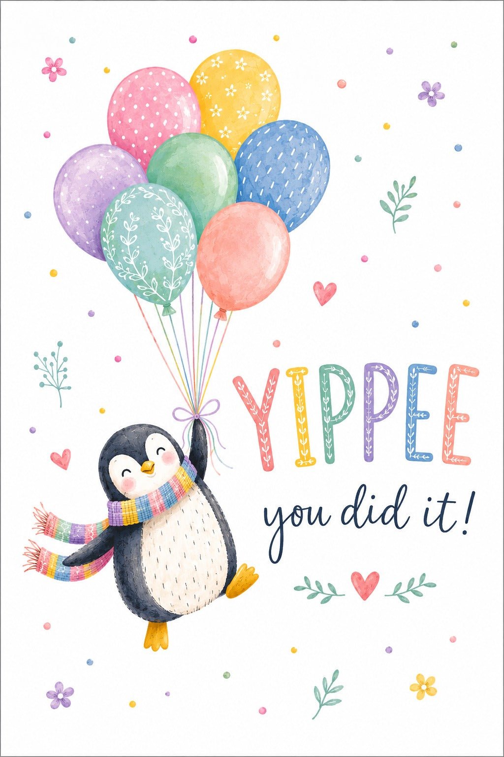 YIPPEE you did it! – Tebrik Kartı - zarifceconcept-1
